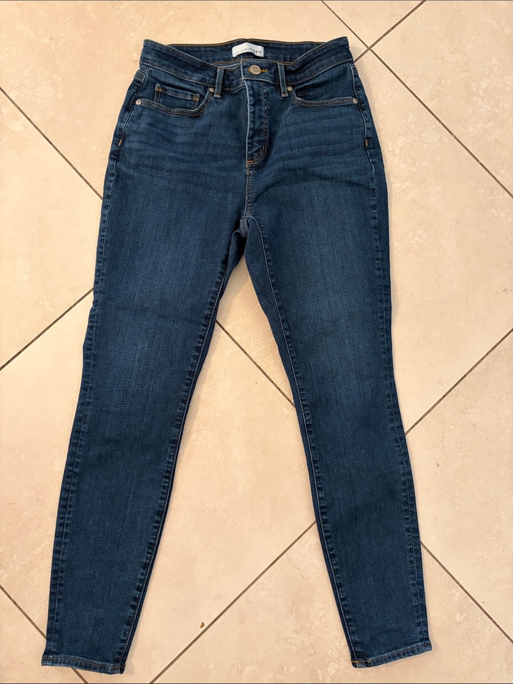 LOFT Dark Indigo Skinny Jeans